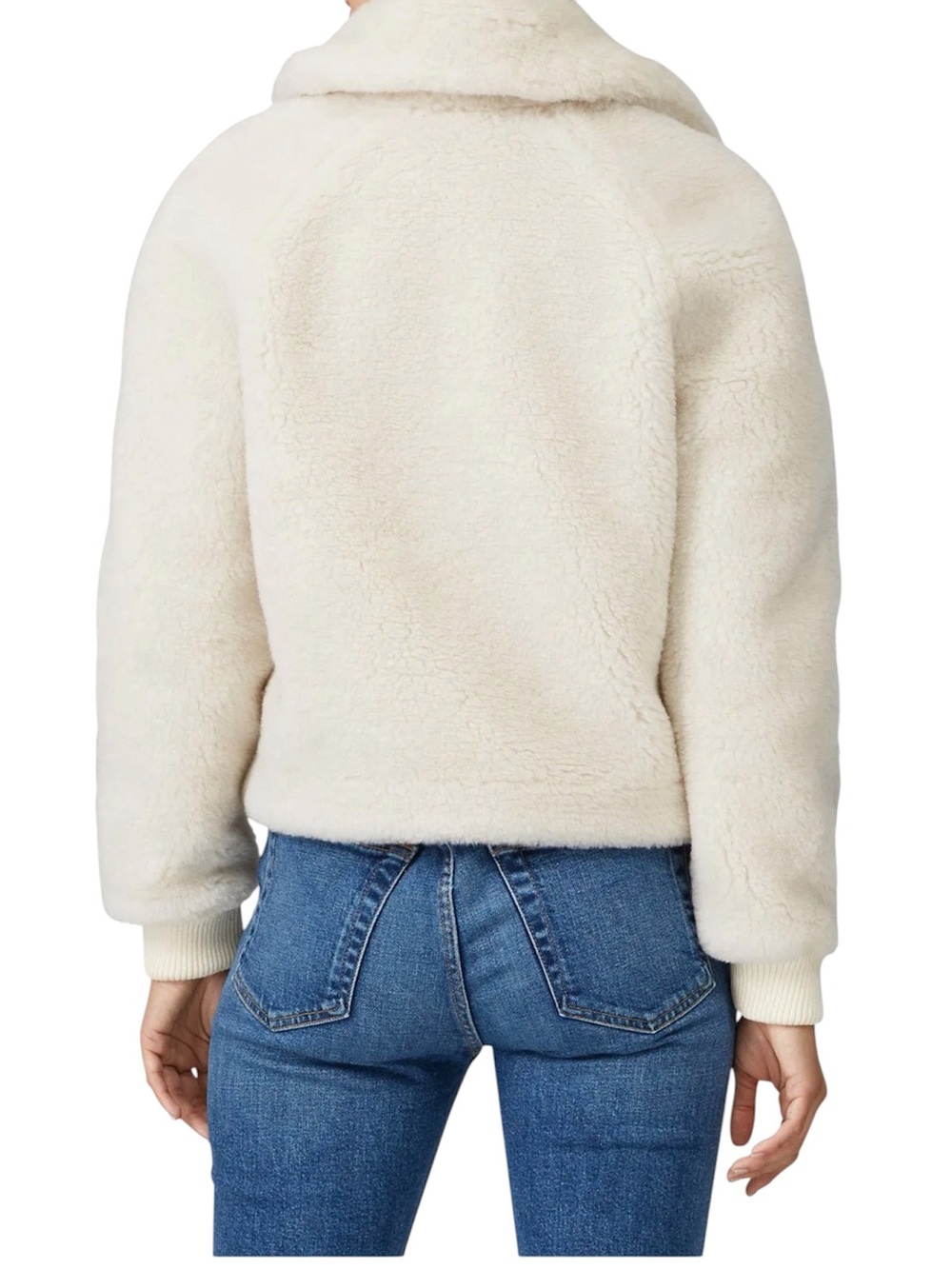 J Crew Black Label | Faux Sherpa Bomber Jacket - Picture 3 of 5